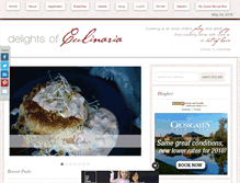 Tablet Screenshot of delightsofculinaria.com